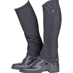 Chaps, Reitchaps, Nubukimitat, mit Elastikeinsatz