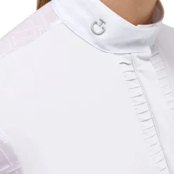 Damen Turniershirt Pleated Jersey, kurzarm