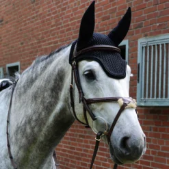 Fliegenhaube Classic mit Kordel, Fliegenmütze, Fliegenohren