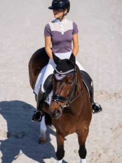 Fliegenhaube Modern Padded Dark Violet, Fliegenmütze, Fliegenohren