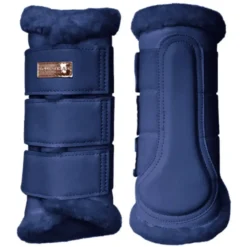 Gamaschen Brushing Boots Lagoon Blush, Dressurgamaschen, mit Kunstfell