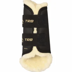 Gamaschen TRB Save the Sheep Hinten, Dressurgamaschen, mit Kunstfell
