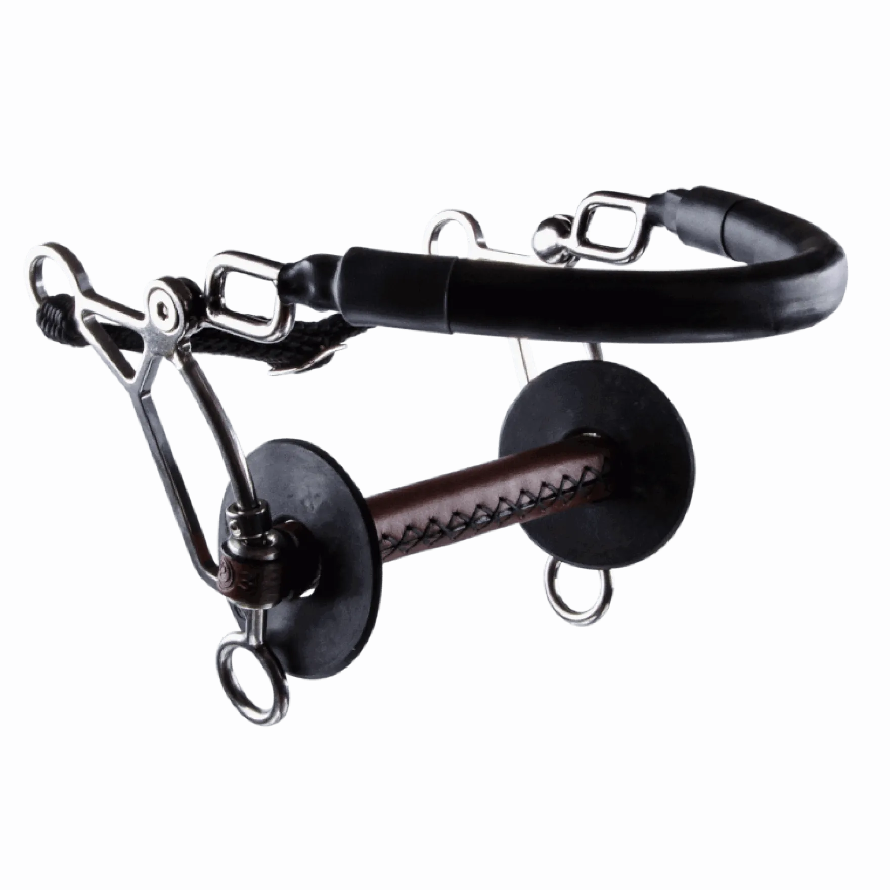 Hackamore Kombi Kurz, Stangengebiss, Leder
