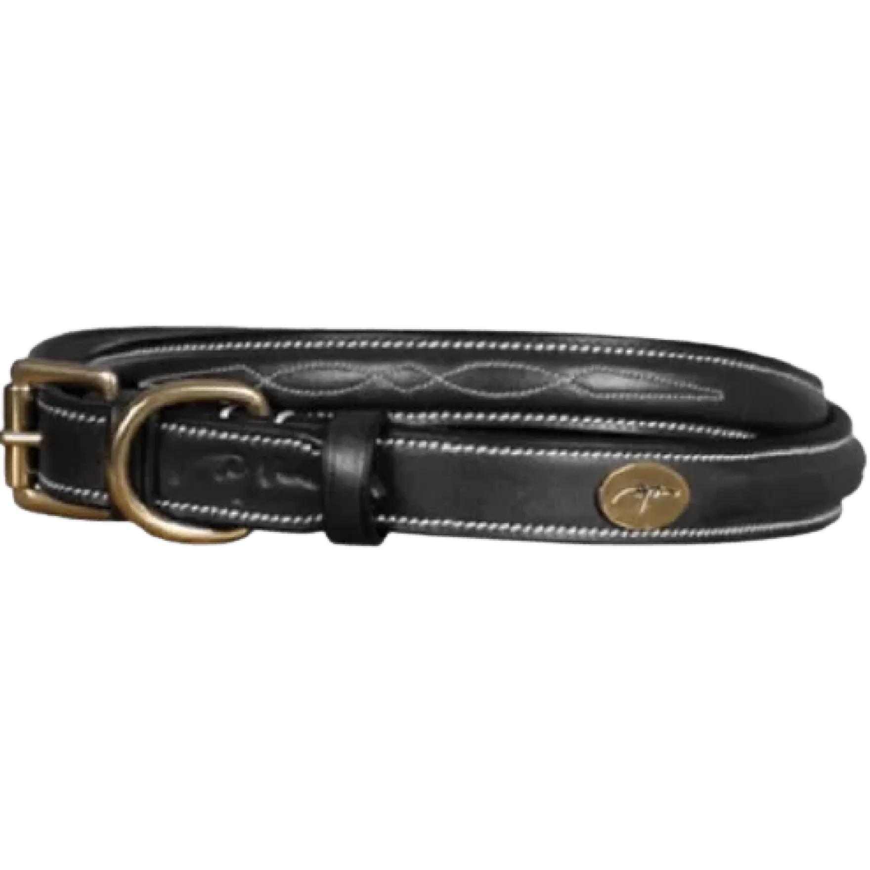 Hundehalsband Fancy DLA, Lederhalsband
