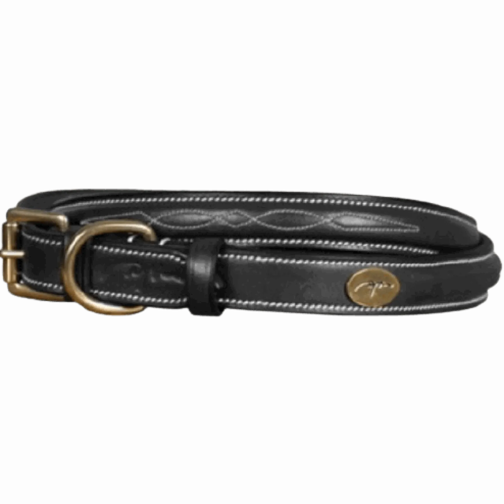 Hundehalsband Fancy DLA, Lederhalsband