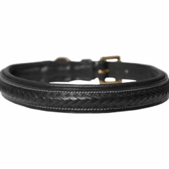 Hundehalsband Geflochten, Lederhalsband