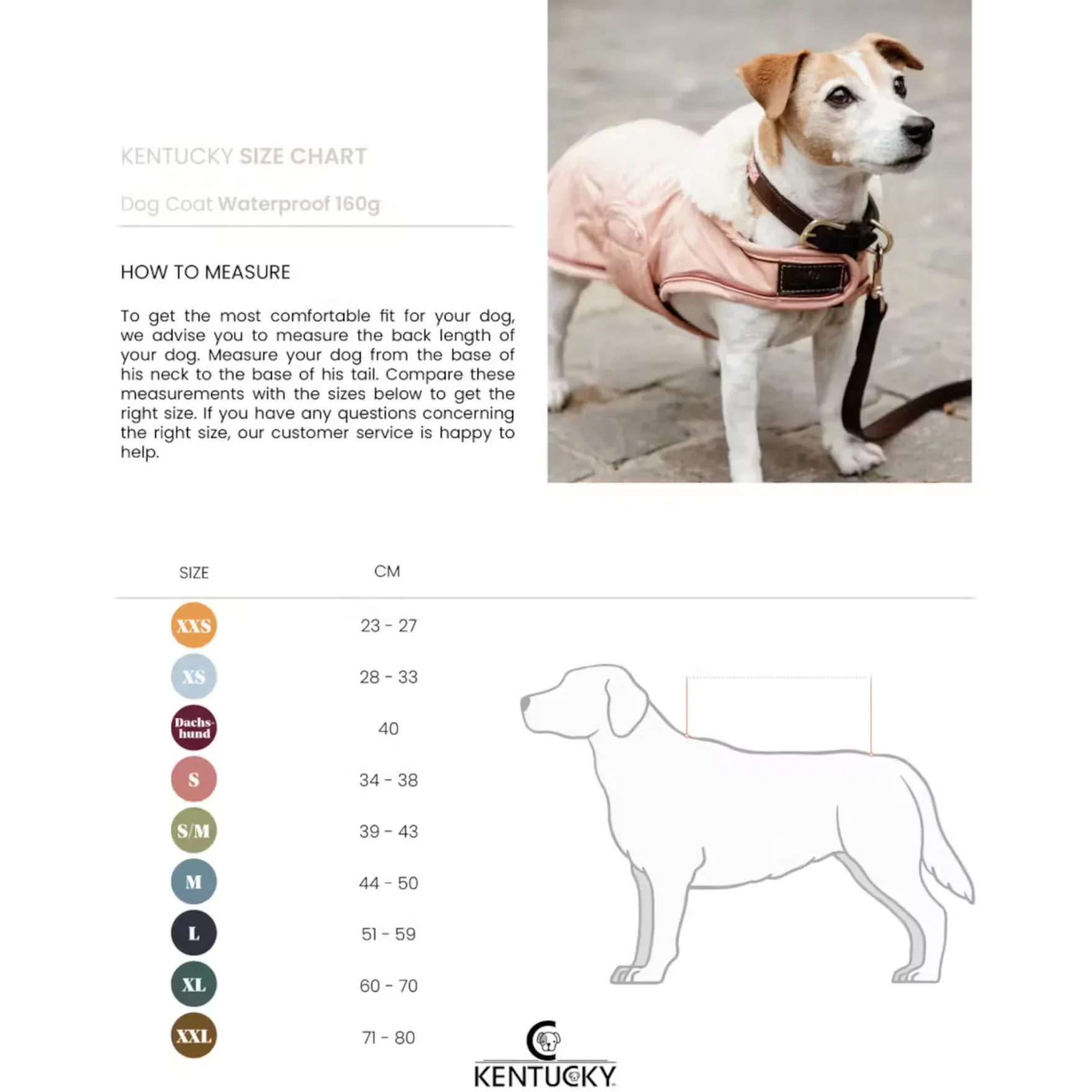 Hundemantel Waterproof, 160 g, Regenjacke, Hundejacke