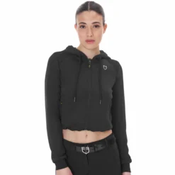 Jacke Damen, Sweatjacke, Cropped