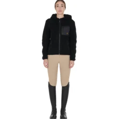Jacke Damen, Sweatjacke, Teddyfleece