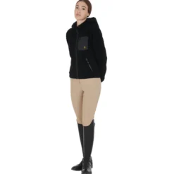 Jacke Damen, Sweatjacke, Teddyfleece
