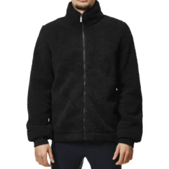 Jacke Herren Fleece Black, Fleecejacke