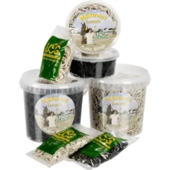 Mähnengummis, Einflechtgummis