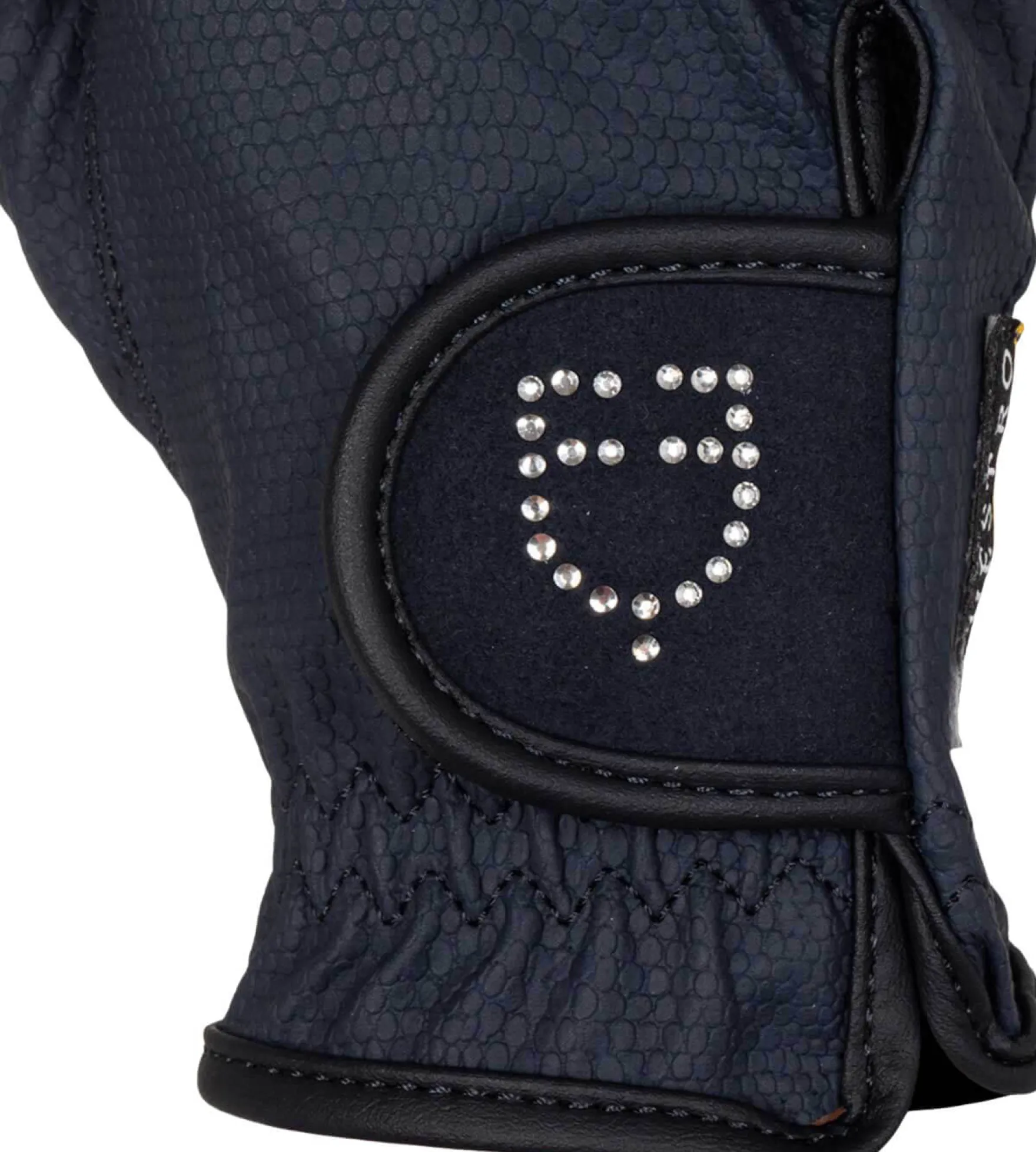 Reithandschuhe Damen Glitter Logo