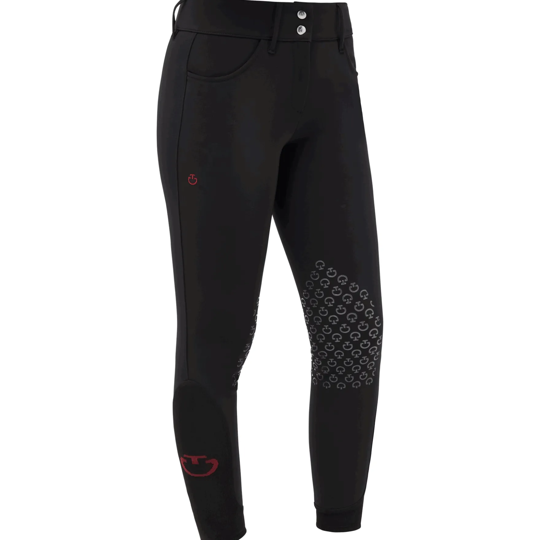 Reithose Damen American Breeches, Winterreithose, Kniebesatz, Knee-Grip