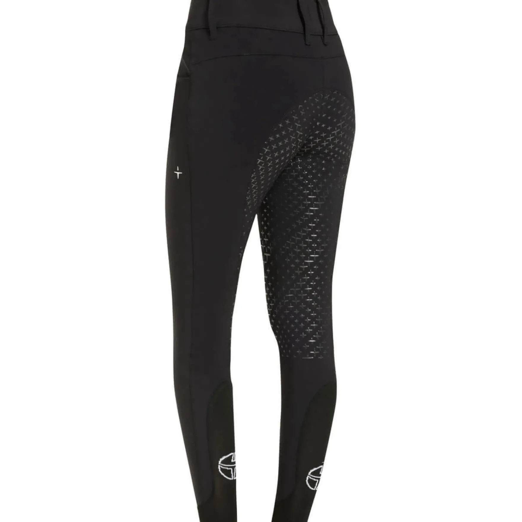 Reithose Damen Athl High Waist Breeches, Vollbesatz, Full-Grip