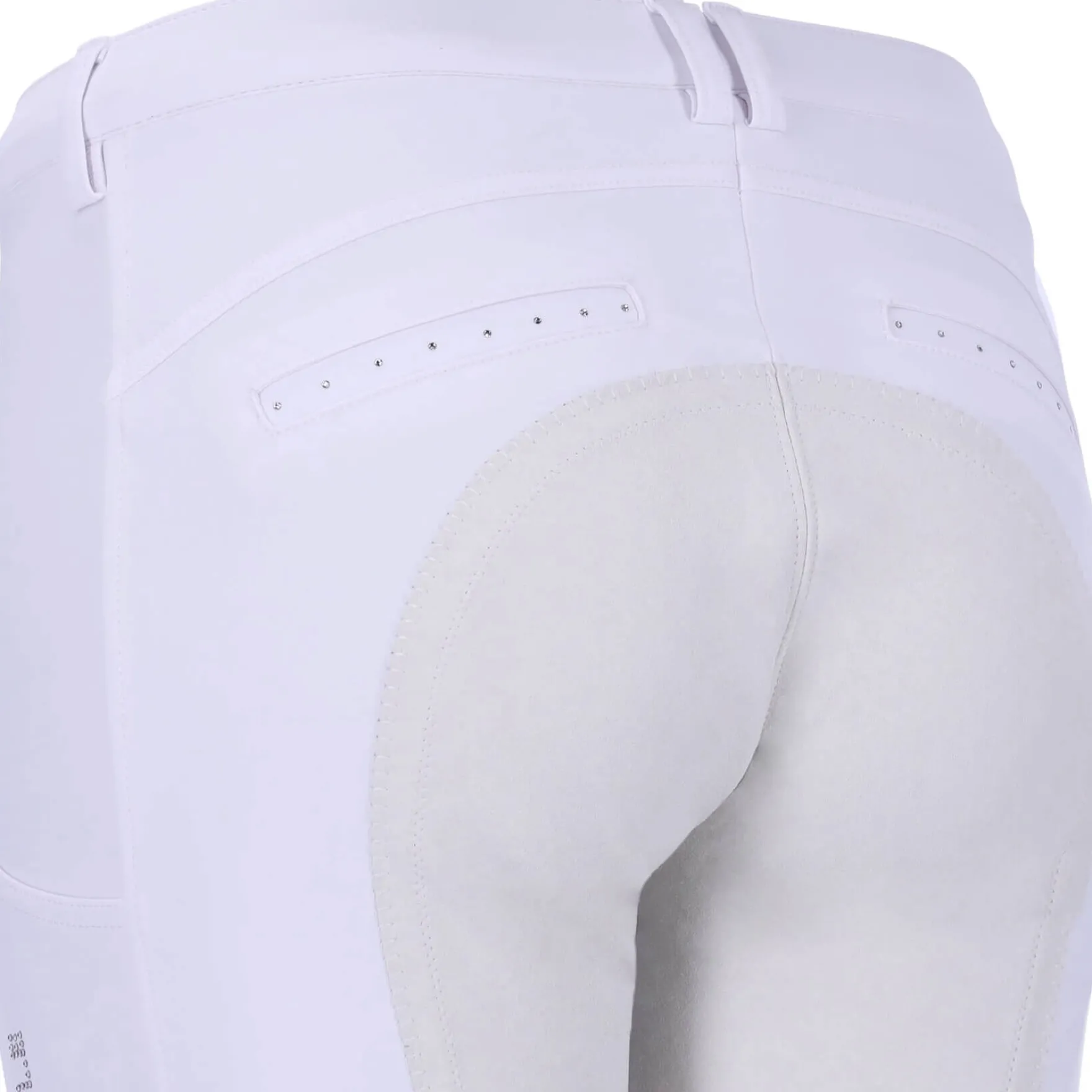 Reithose Damen Celine, Vollbesatz, Lederbesatz, Kunstleder
