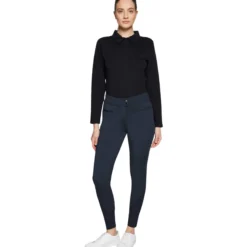 Reithose Damen Clara Winter HW25, Kniebesatz, Knee-Grip, High Waist, Winterreithose