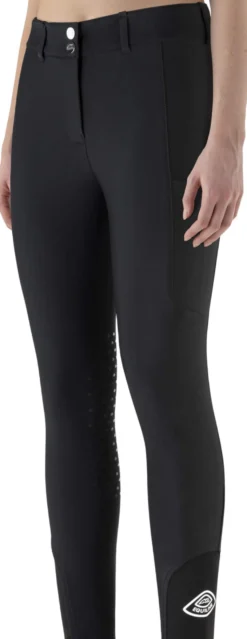 Reithose Damen Cockekh HW25, Kniebesatz, Knee-Grip, High Waist, Winterreithose