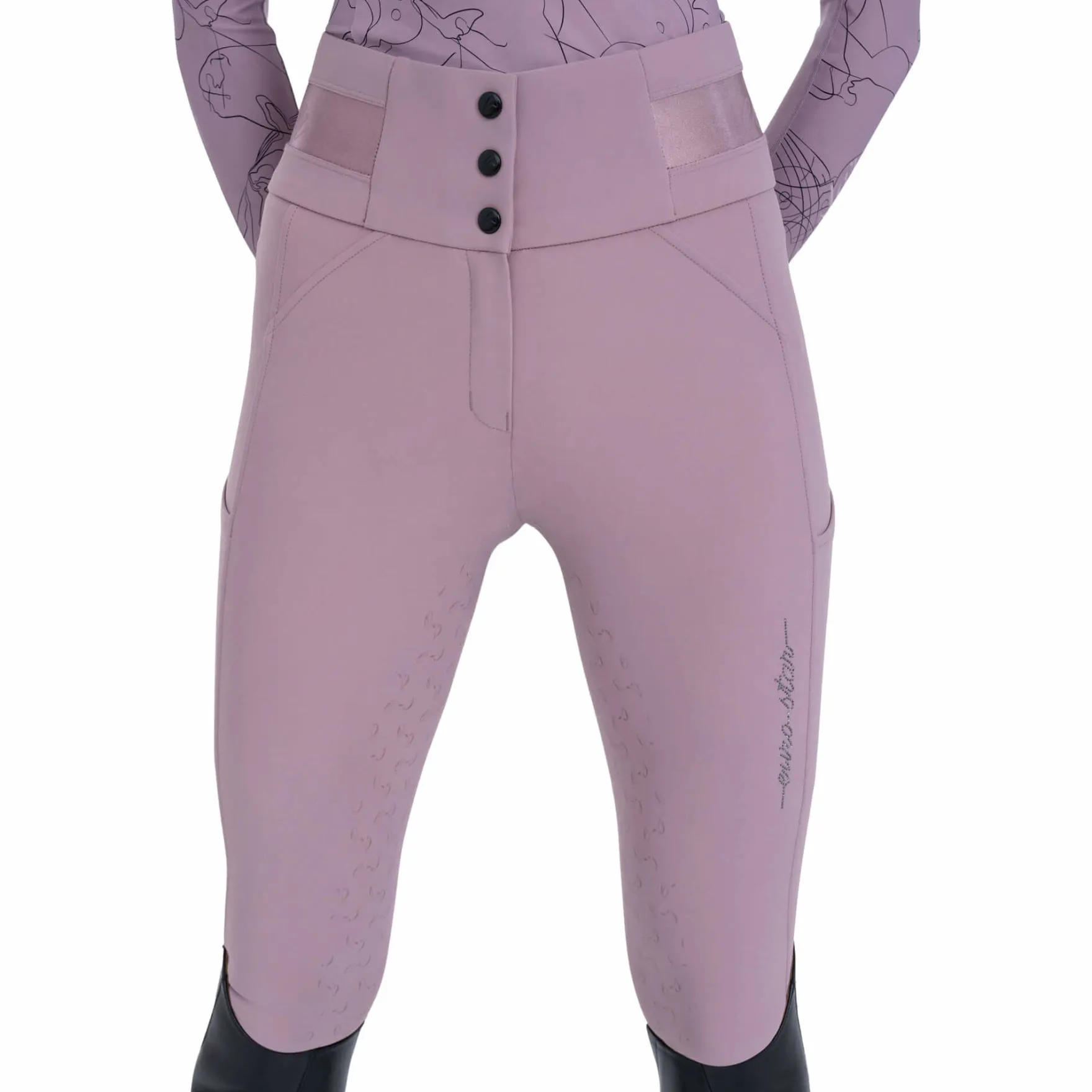 Reithose Damen ESAthletic Luxe FS26, High Waist, Vollbesatz, Full-Grip