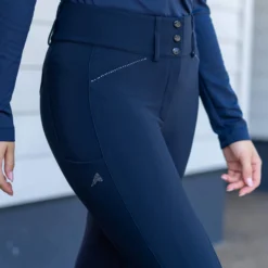 Reithose Damen ESAurelia, High Waist, Vollbesatz
