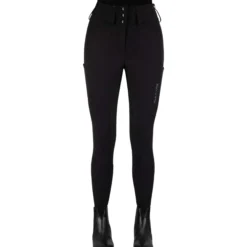 Reithose Damen ESAurelle Diamond, Vollbesatz, Full-Grip, High Waist