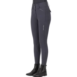 Reithose Damen ESAurelle Diamond, Vollbesatz, Full-Grip, High Waist