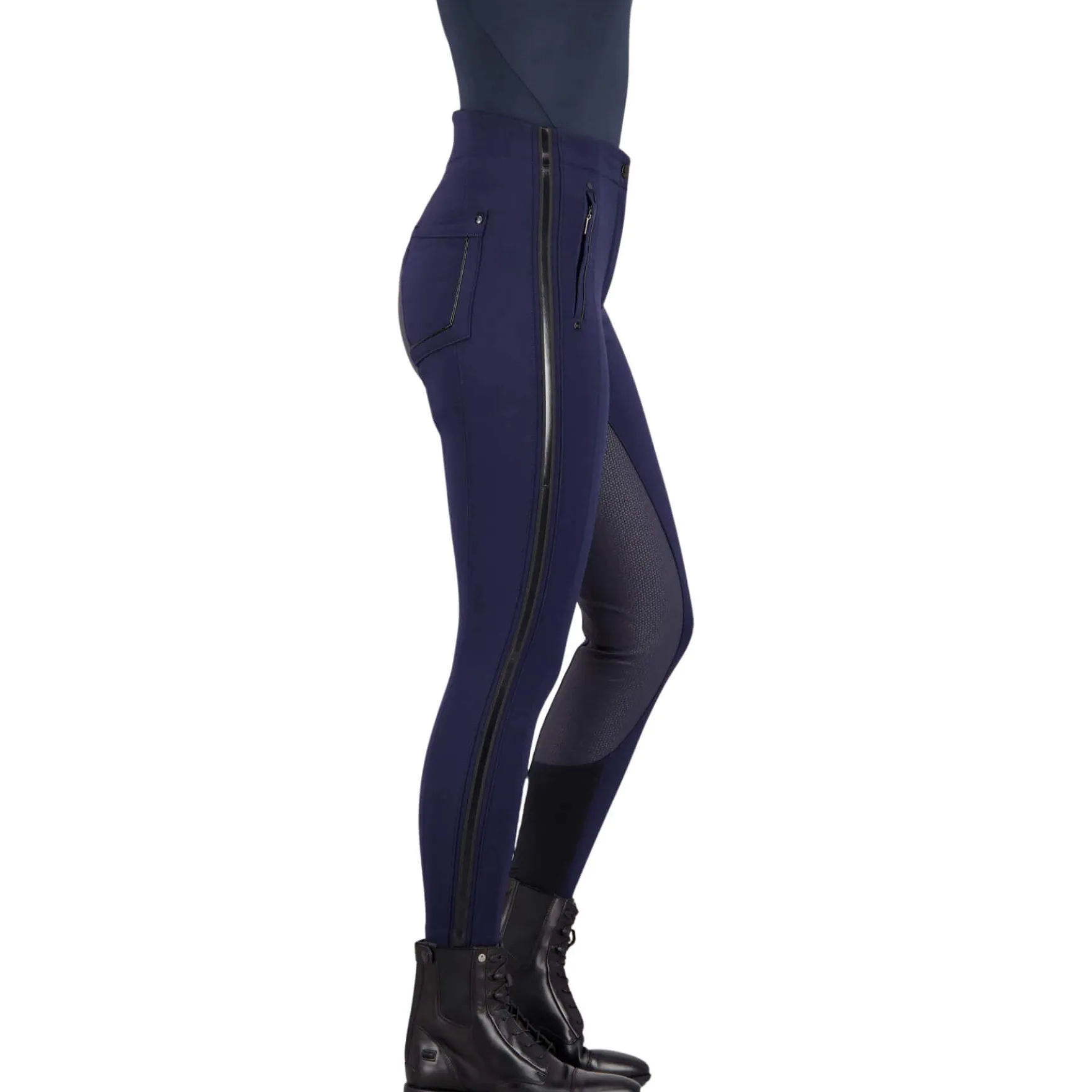 Reithose Damen ESWondershape, Vollbesatz, Full-Grip