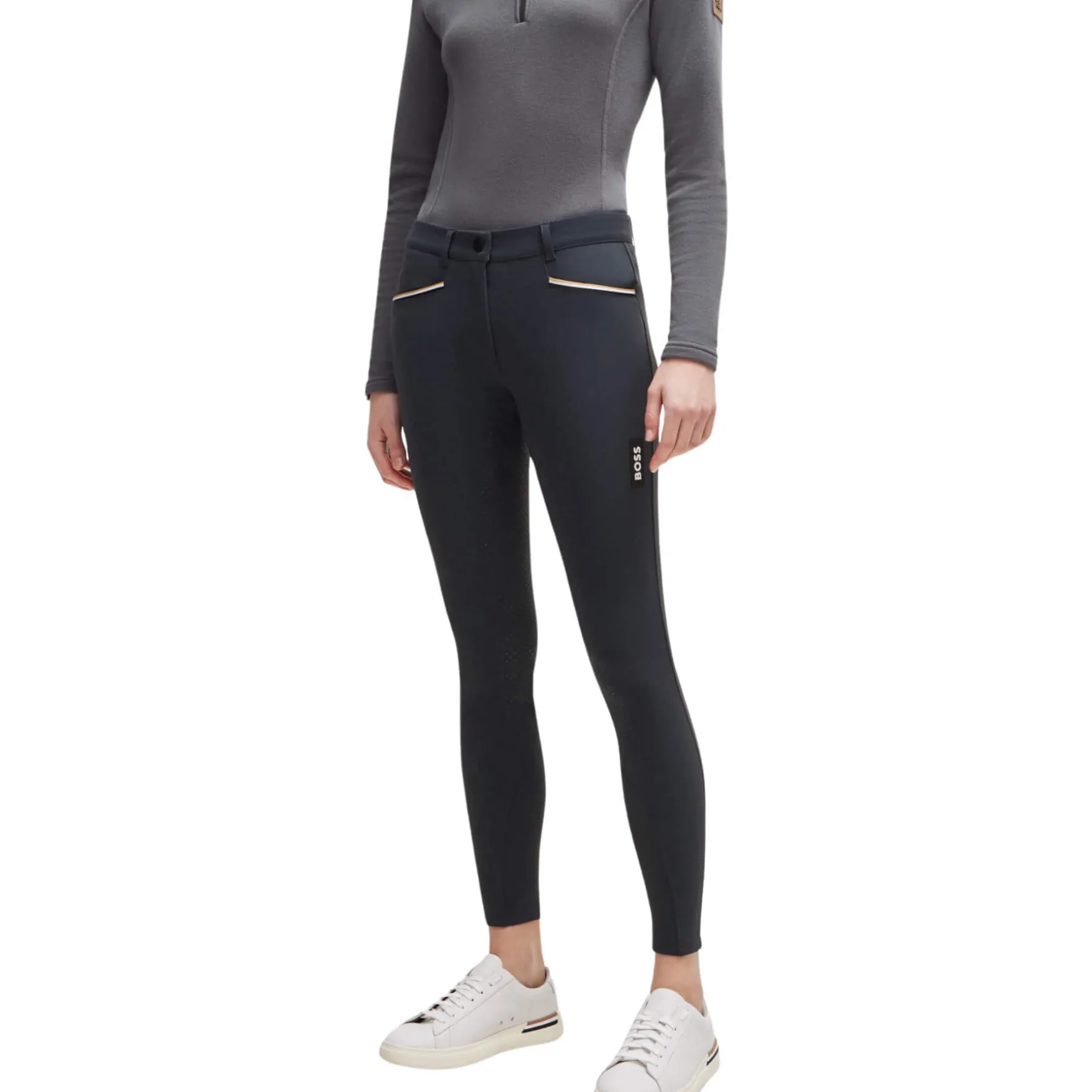Reithose Damen Heather HW24, Vollbesatz, Full-Grip