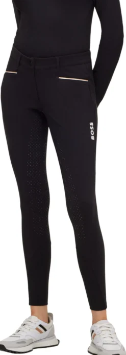 Reithose Damen Heather, Vollbesatz, Full-Grip