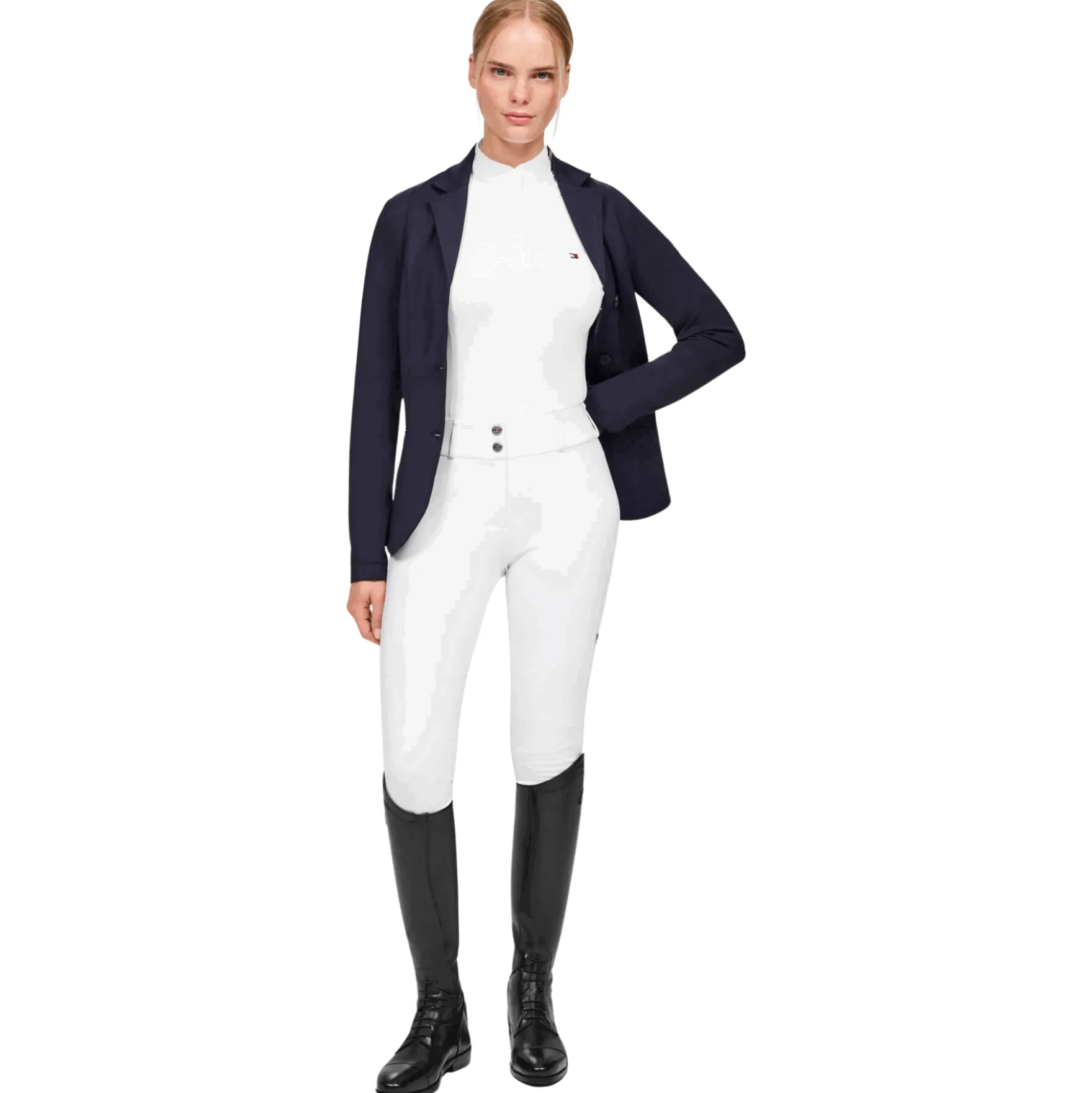 Reithose Damen Helena FS25, High Waist, Kniebesatz, Knee-Grip