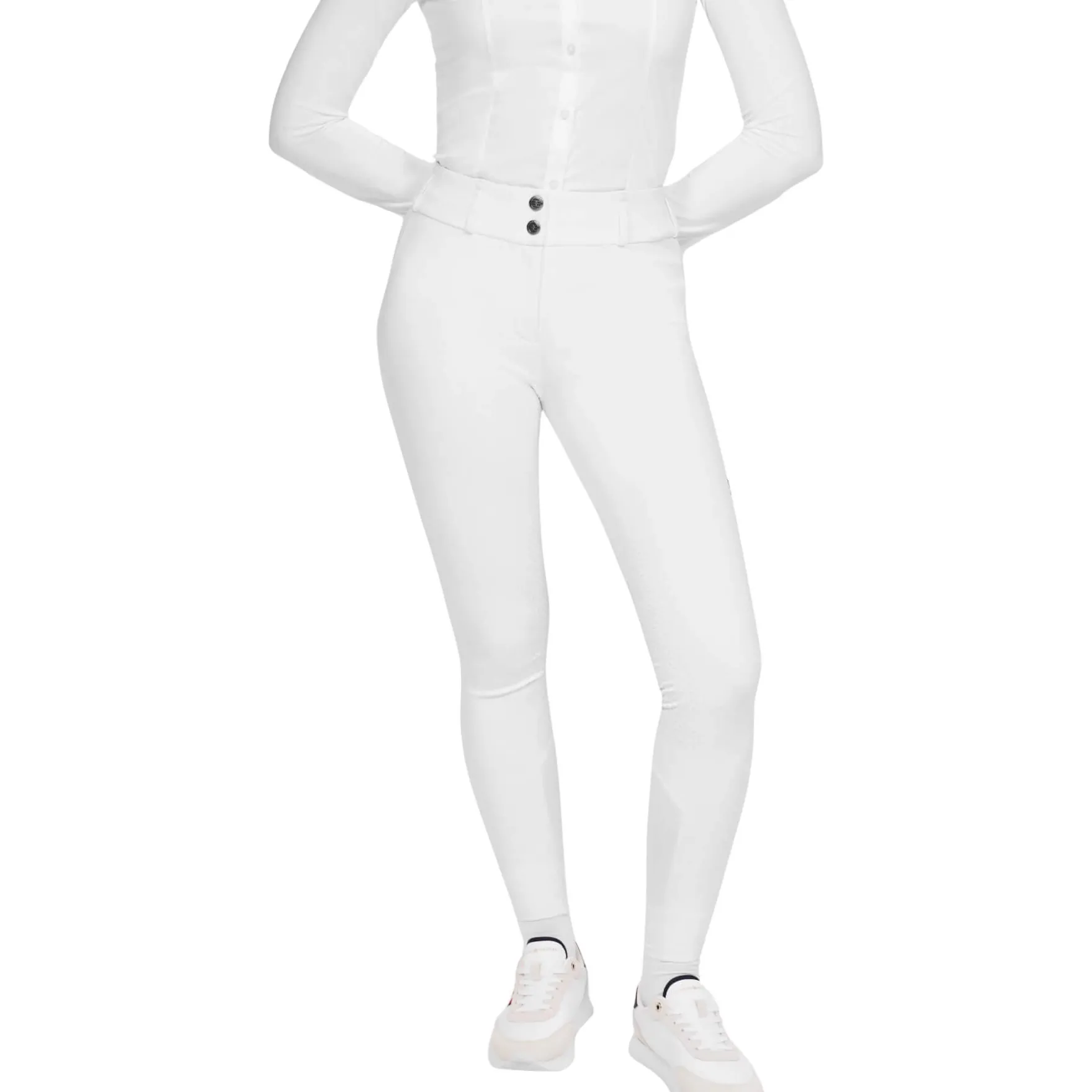 Reithose Damen Helena FS25, High Waist, Kniebesatz, Knee-Grip