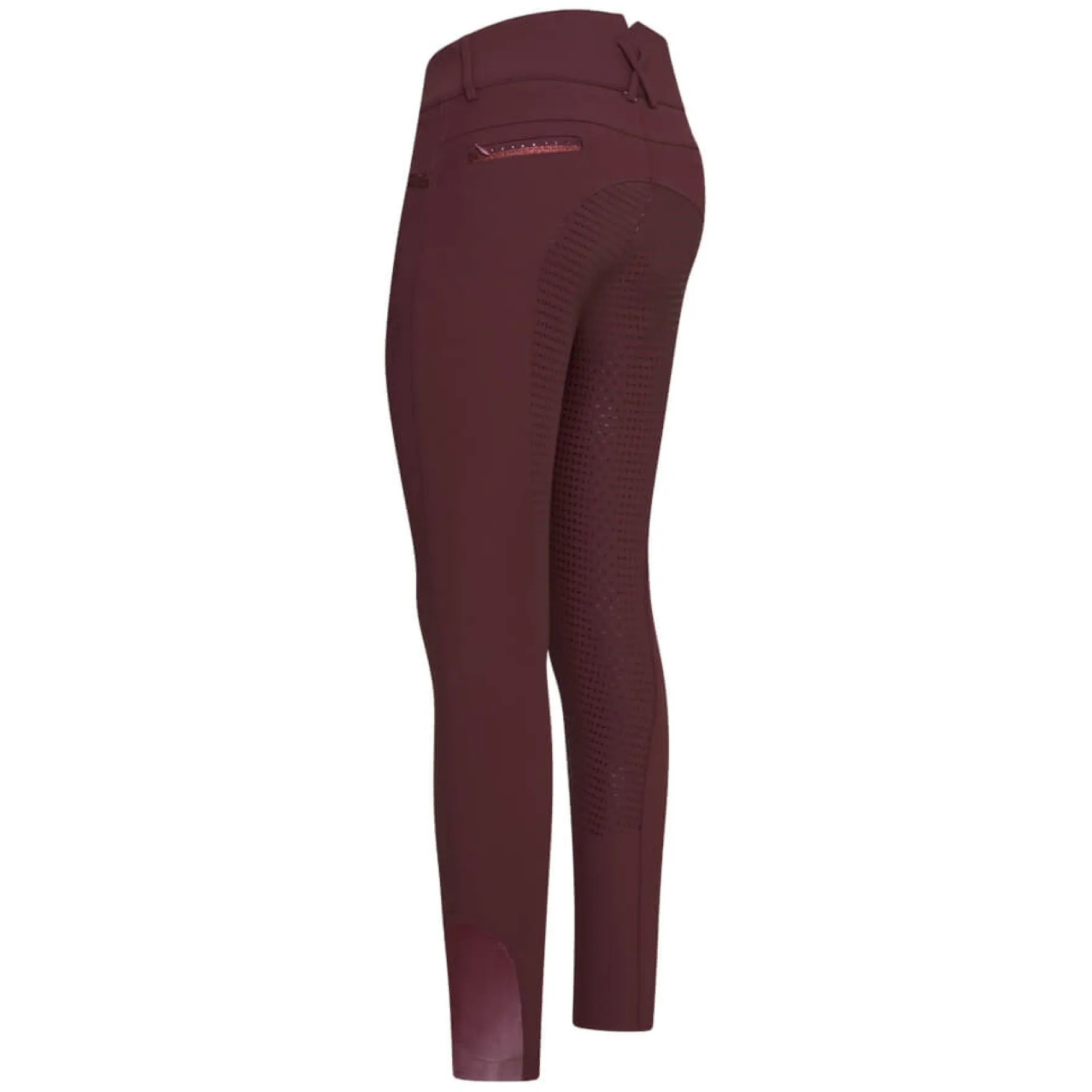 Reithose Damen IRHEl Capone High Waist, Vollbesatz, Full-Grip