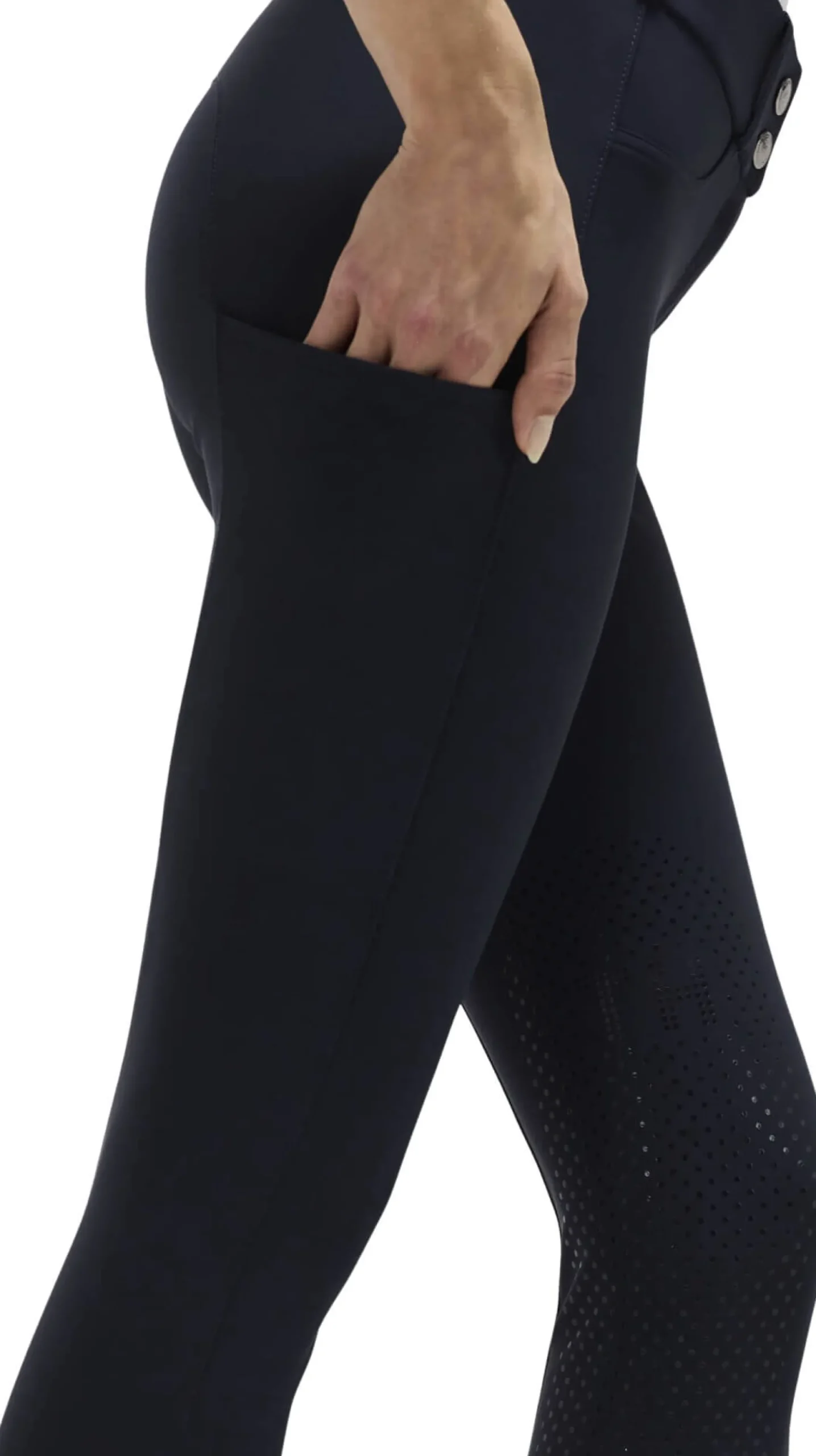 Reithose Damen Lea FS26, Kniebesatz, Knee-Grip