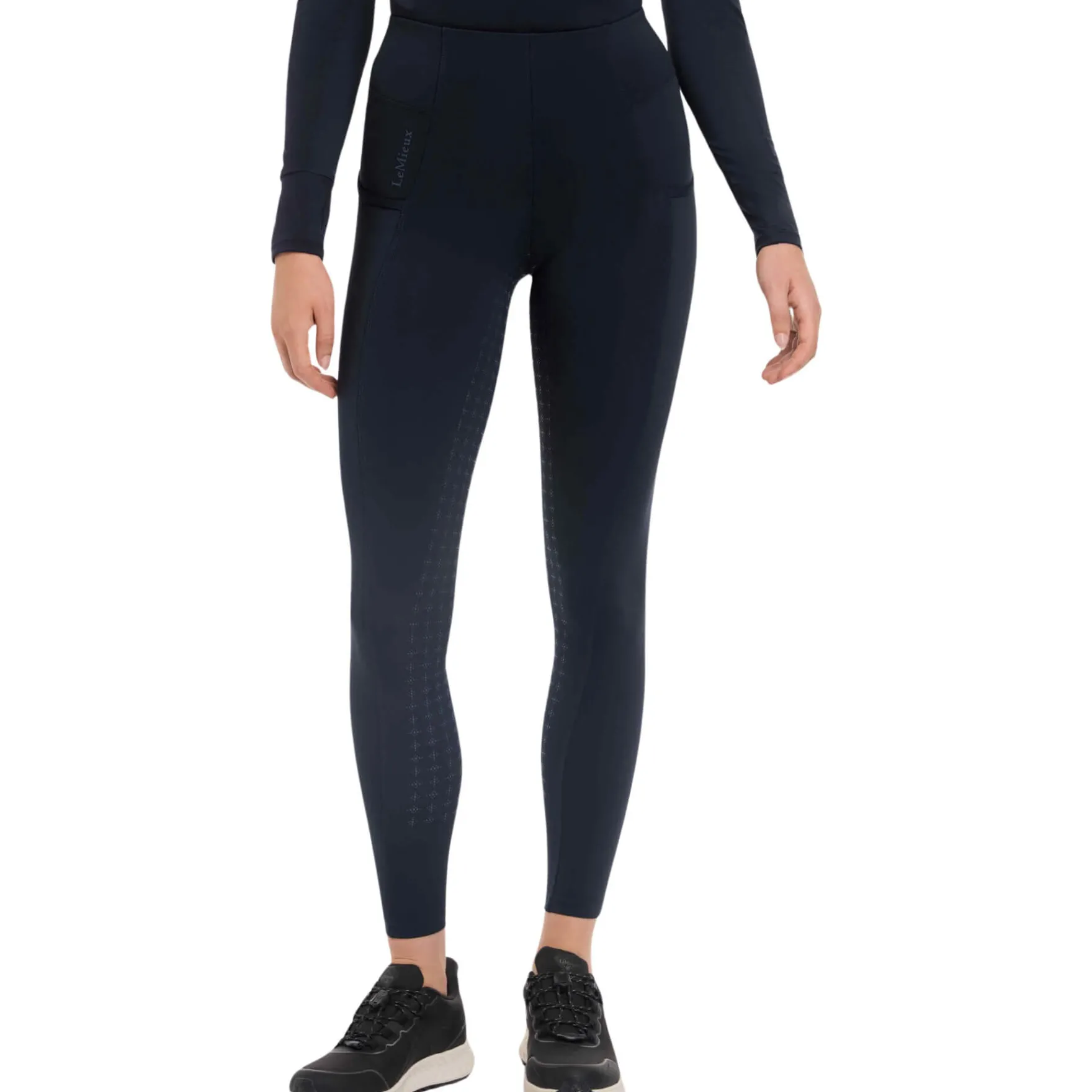 Reithose Damen Naomi Pull On Breech, Vollbesatz, Full-Grip