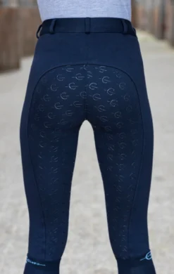 Reithose Damen Organomic, Vollbesatz, Full-Grip