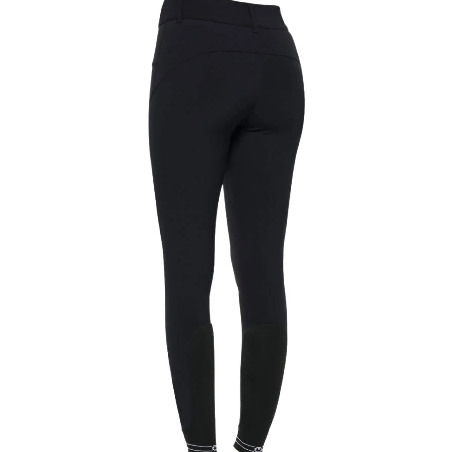Reithose Damen RS Breeches High Waist, Kniebesatz, integrierter Grip