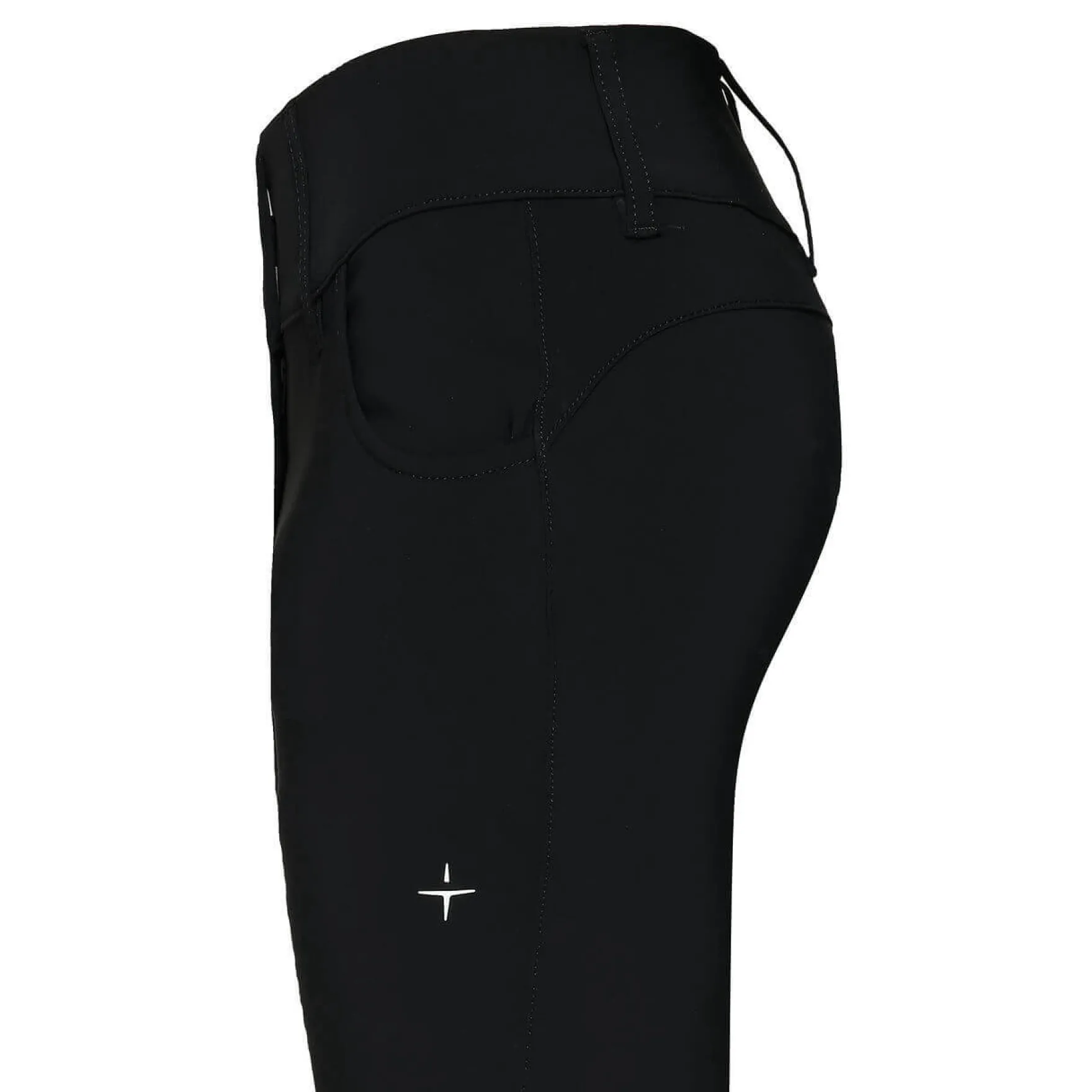 Reithose Damen Star Cut High Waist Breeches, Kniebesatz, Knee-Grip