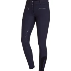 Reithose Damen Winter Heather, Winterreithose, Vollbesatz, Full-Grip