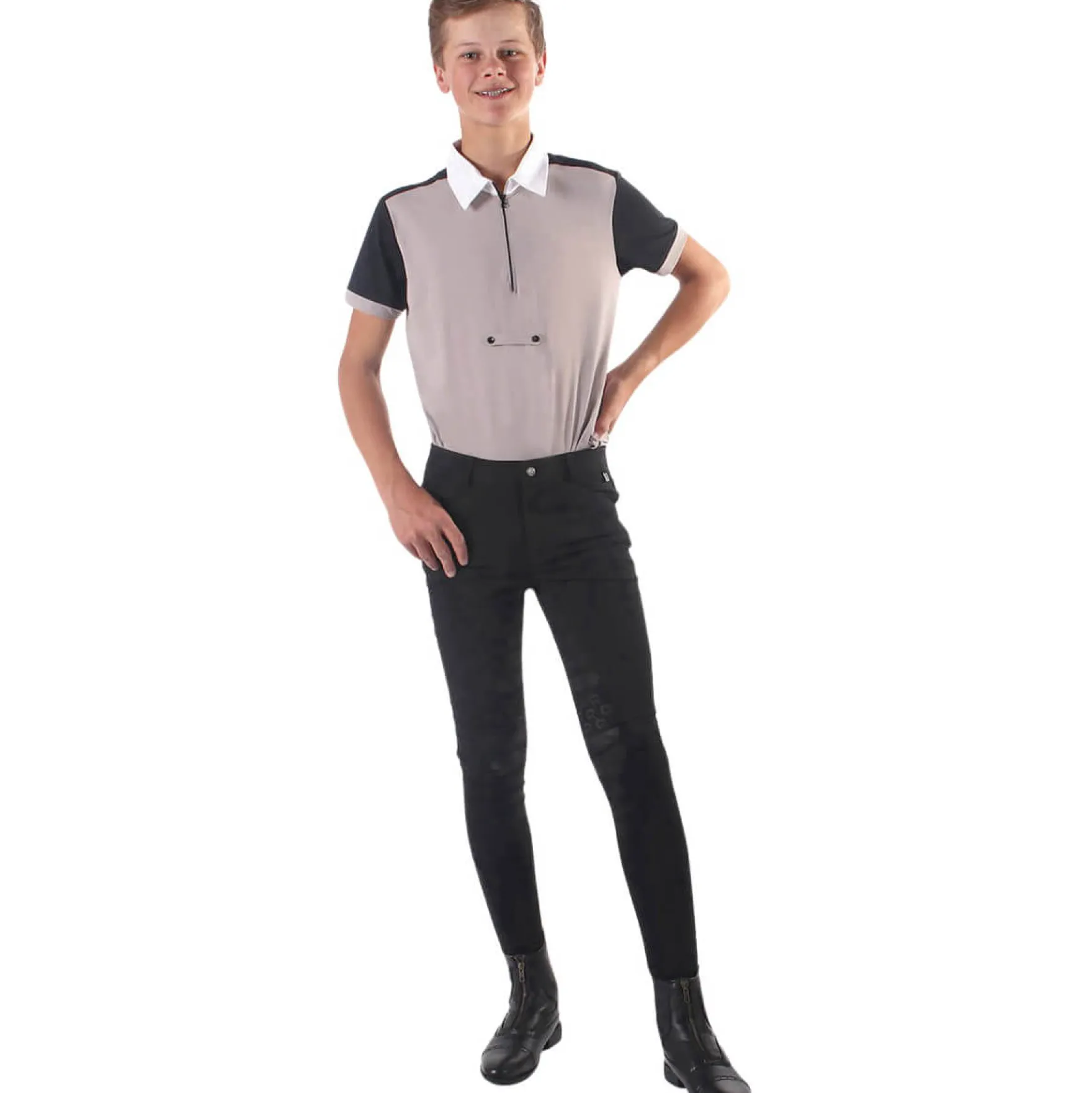 Reithose Jungen Fillip, Kniebesatz, Knee-Grip