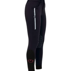 Reithose Kinder CT Orbit Print, Kniebesatz, Knee-Grip, UV-Schutz