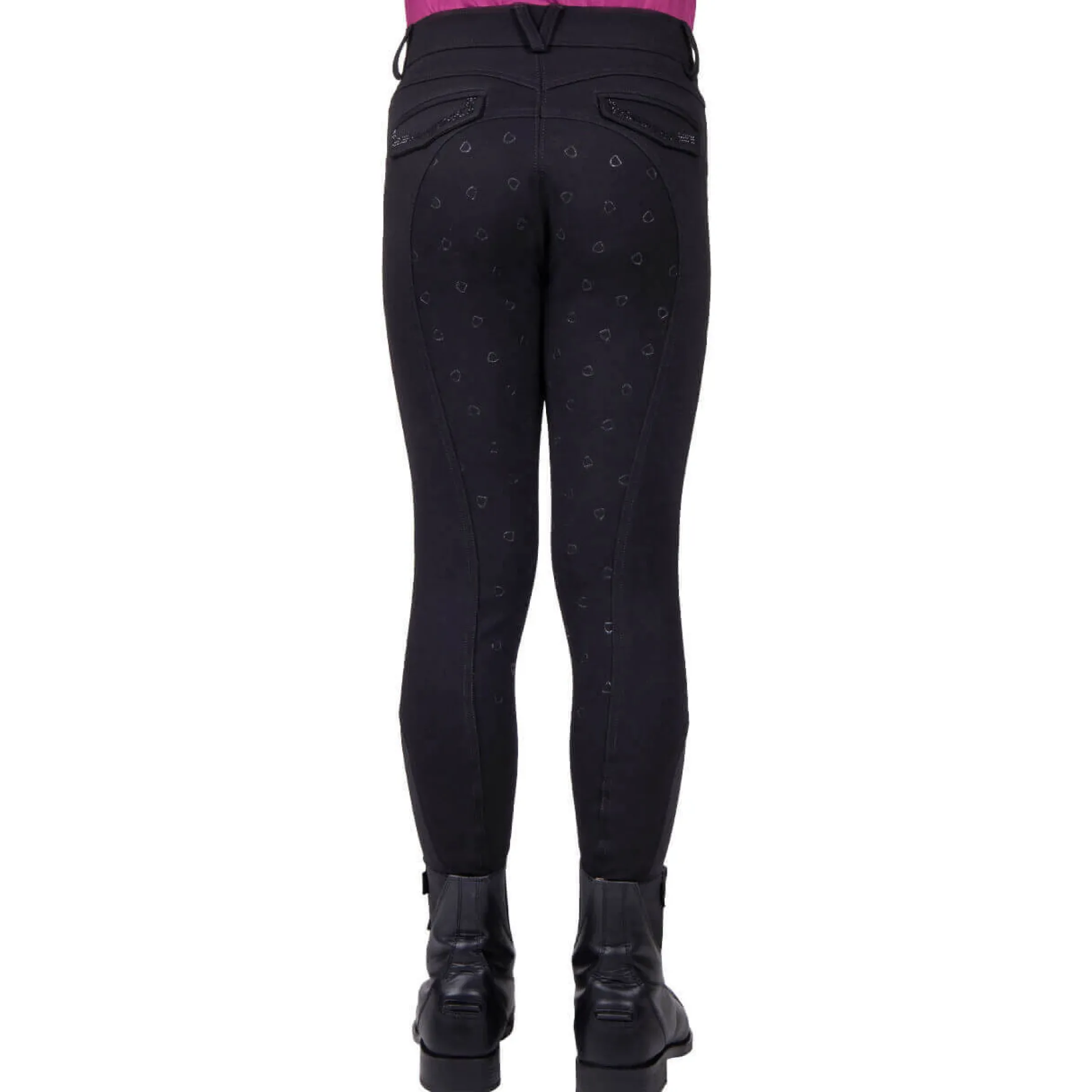 Reithose Kinder Djune FS24, Vollbesatz, Full-Grip