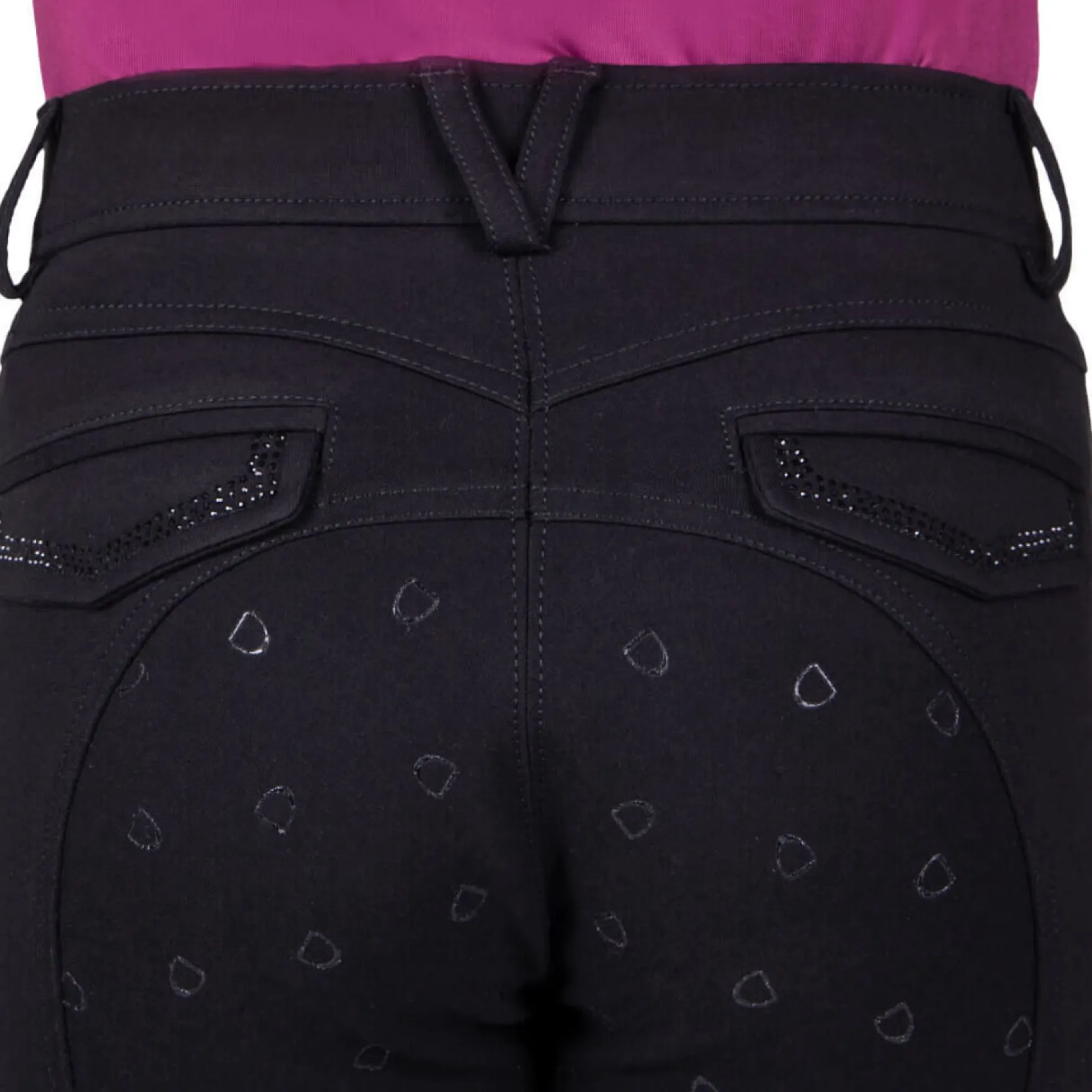 Reithose Kinder Djune FS24, Vollbesatz, Full-Grip