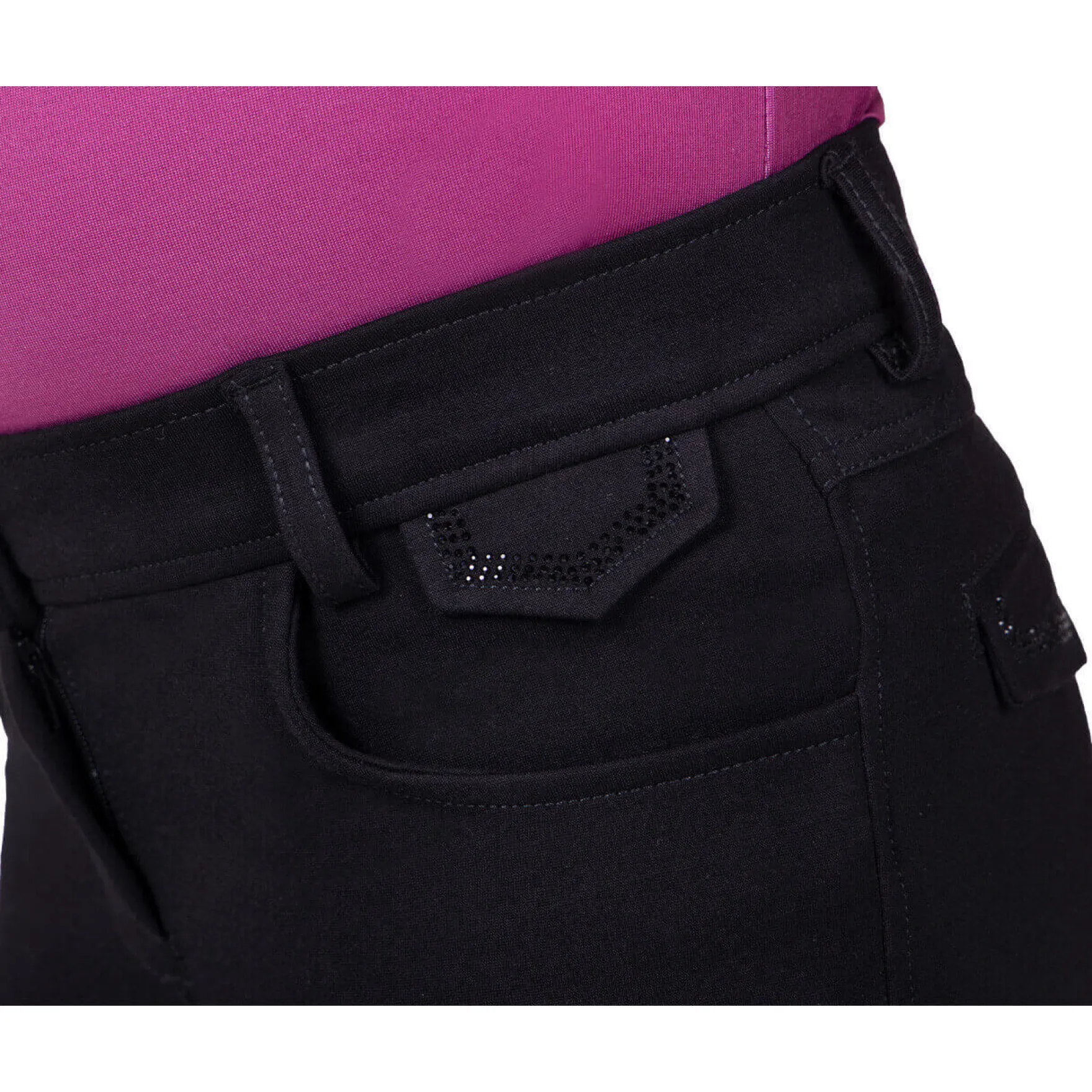 Reithose Kinder Djune FS24, Vollbesatz, Full-Grip