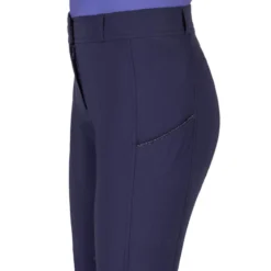 Reithose Kinder Nyomi, Sommerreithose, Teilbesatz, Half-Grip, wasserabweisend