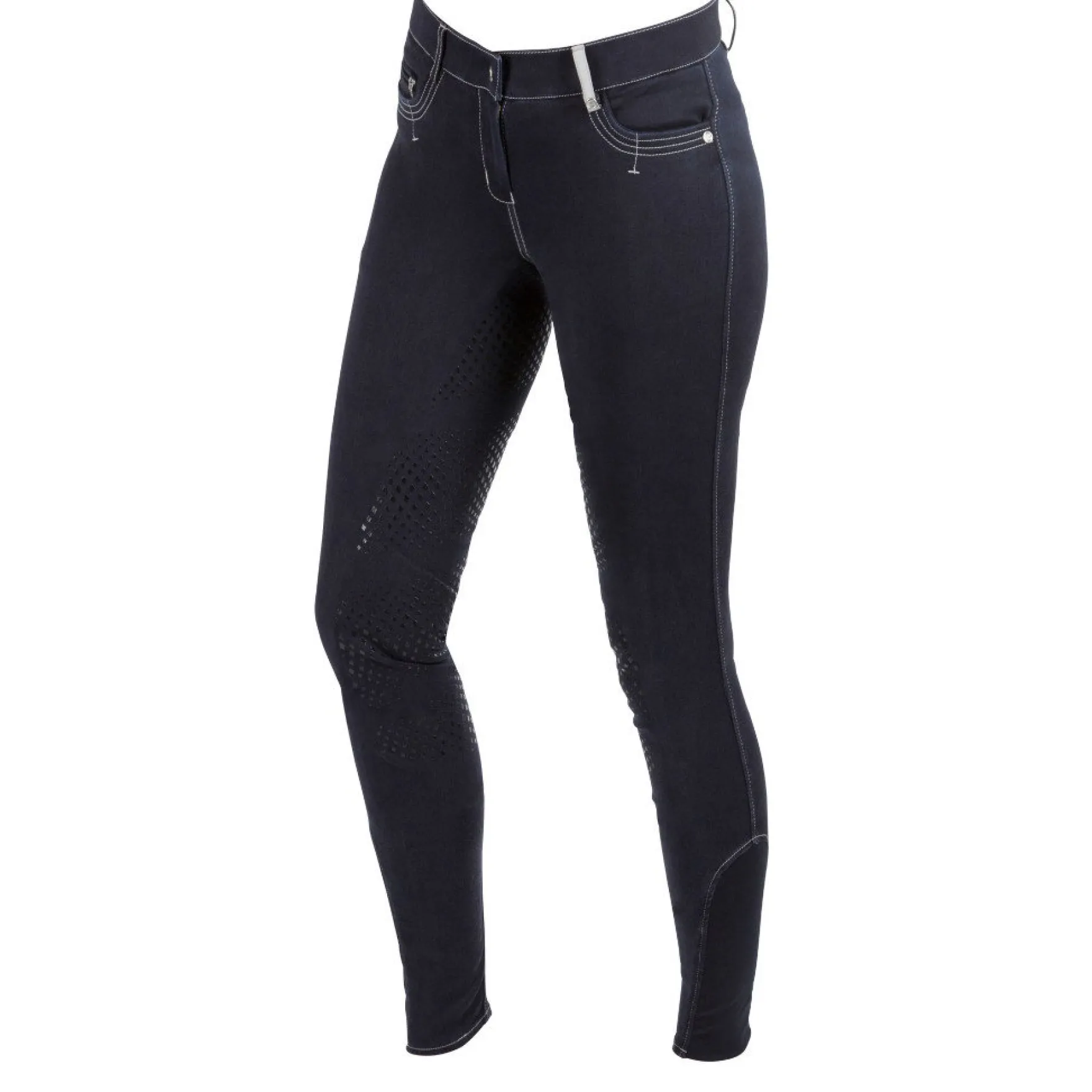Reithose Mädchen Basic Plus, Vollbesatz, Full-Grip