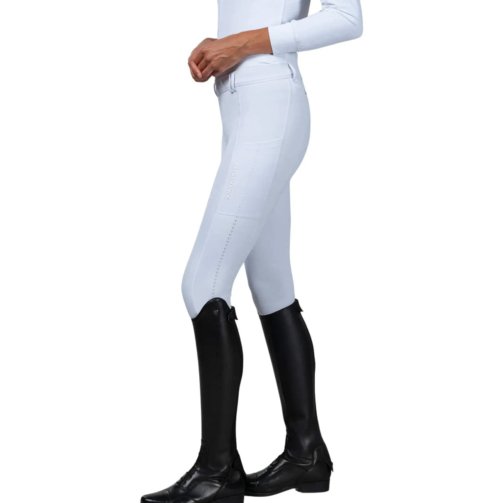 Reitleggings Damen Air Sporty Riding Tights Pro FS, Vollbesatz, Full-Grip
