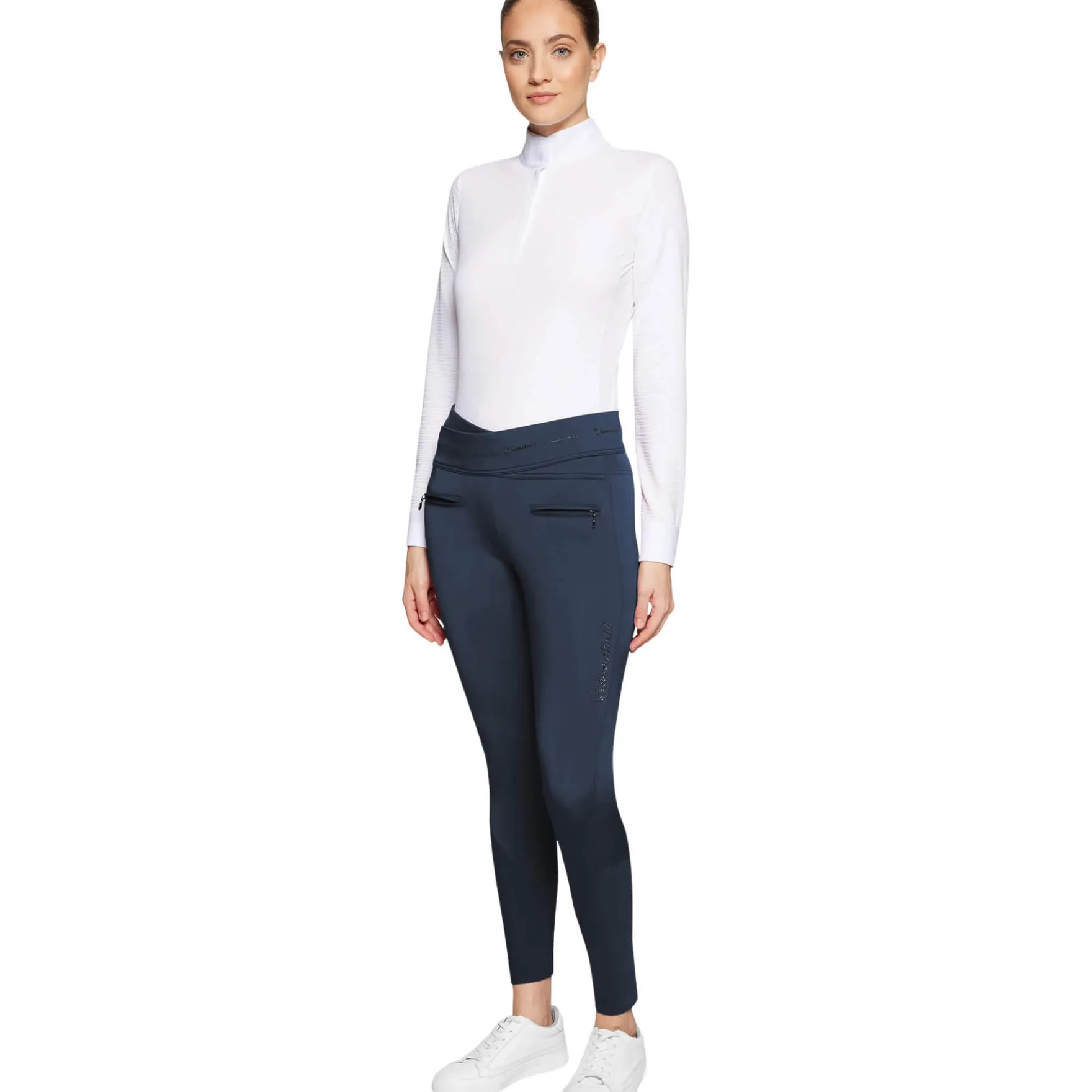 Reitleggings Damen Alpha Winter HW25, Vollbesatz, Full-Grip, High Waist, Winter