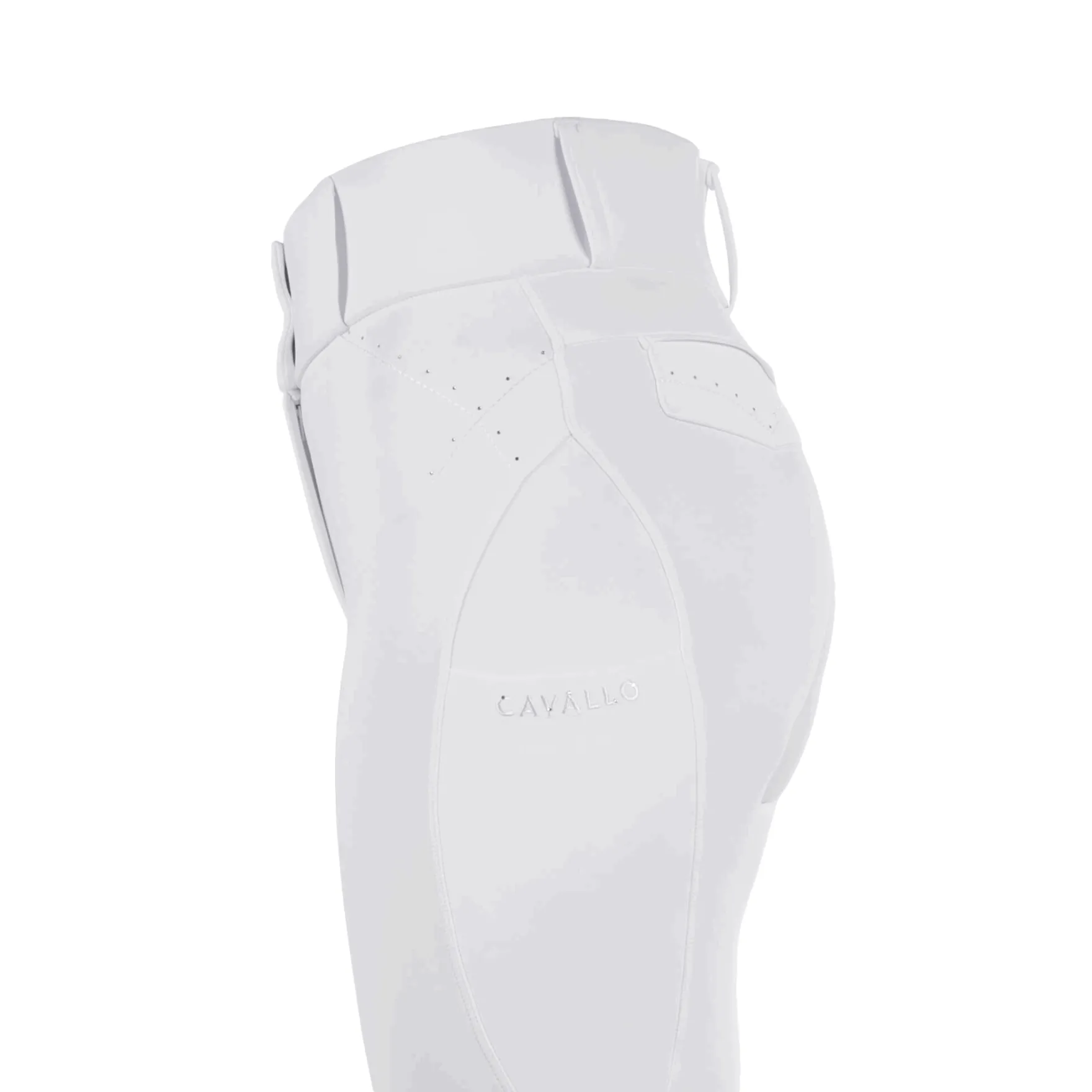 Reitleggings Damen CAVALCANDEREA Grip Mobile, Vollbesatz, Full-Grip