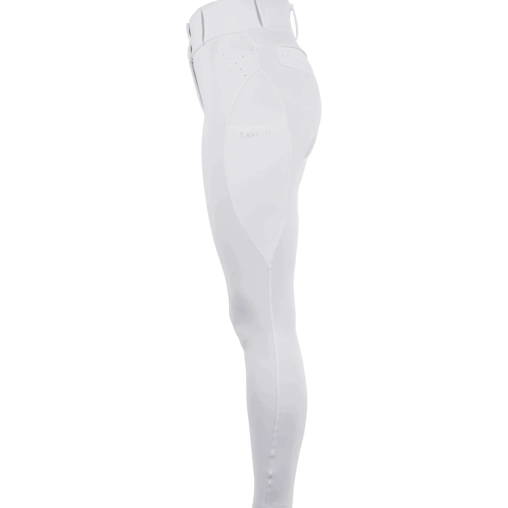 Reitleggings Damen CAVALCANDEREA Grip Mobile, Vollbesatz, Full-Grip