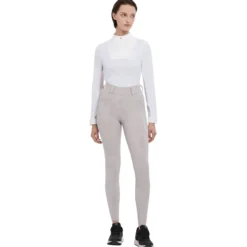 Reitleggings Damen Demi Pull On Breggings FS25, Vollbesatz, Full-Grip